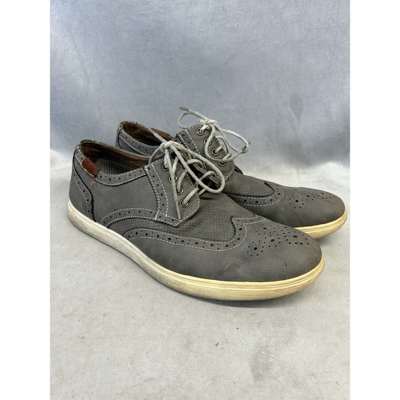 Steve Madden Men Other - Madden Ranney Wingtip Casual Shoes Mens Size 12 Steve Madden Lace Up Blue/ Gray